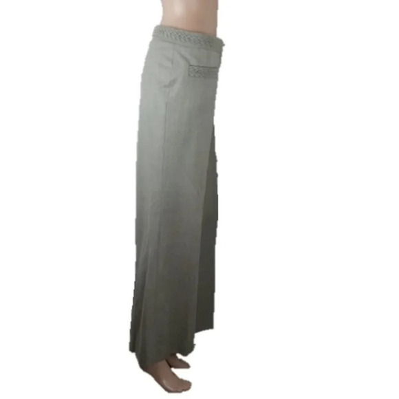 Barbara Bui Initials Beige Wide Leg Pants - Picture 3 of 7